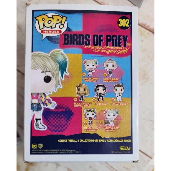 Pop Heroes Birds of Prey 302 Harley Quinn Caution Tape Vinyl Figure Funko Pop - Picture 11 of 16